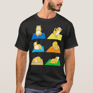 Funny Hamster Yoga  Guinea Pig Rodent New  T-Shirt