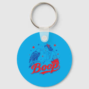 Funny Hand Boop Nose Girl Eagle Funny Patriotic Key Ring