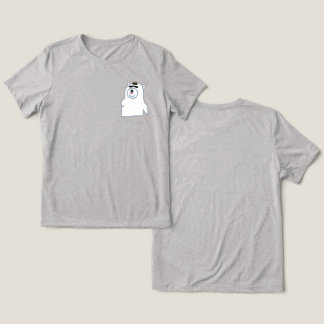 Funny hand-drawn polar bear Tri-Blend shirt