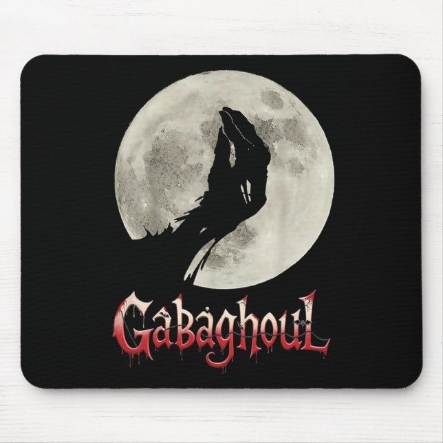 Funny Hand Moon Gabagool Halloween  Mouse Pad (Front)