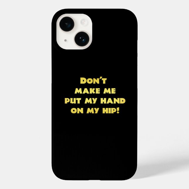 Funny Hand on Hip Joke Case-Mate iPhone Case (Back)