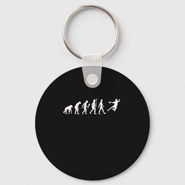 Funny Handball Evolution Handball Player Gift Idea Key Ring (Front)