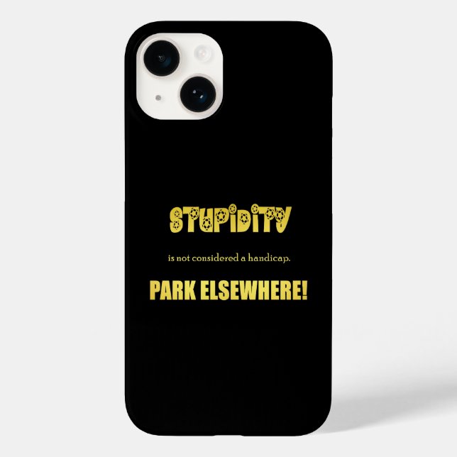 Funny Handicap Parking Joke Case-Mate iPhone Case (Back)