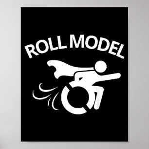 Funny Handicapped Sarcastic Wheelchair Poster