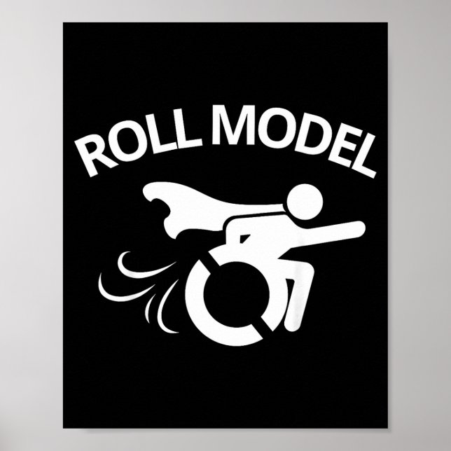 Funny Handicapped Sarcastic Wheelchair  Poster (Front)