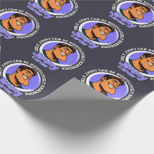 Funny Handsome Guy Pop Art Gift Wrapping Paper