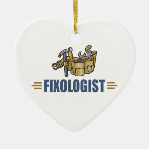 Funny Handyman Ceramic Ornament