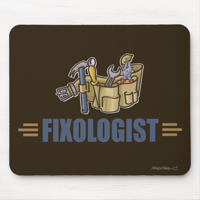 Funny Handyman Mouse Pad (Front)