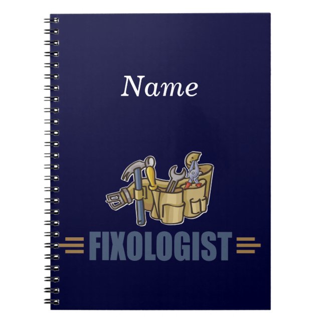 Funny Handyman Notebook (Front)