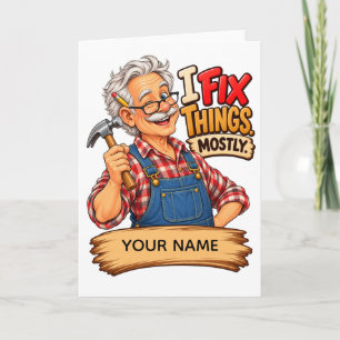 Funny Handyman – Personalised Grandpa Gift Card