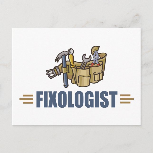 Funny Handyman Postcard (Front)