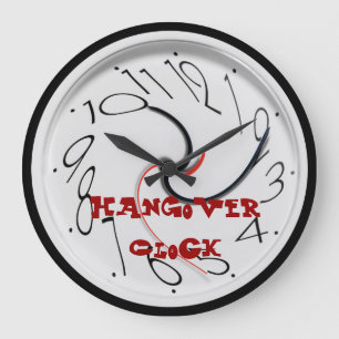 Funny Hangover Wall Clocks