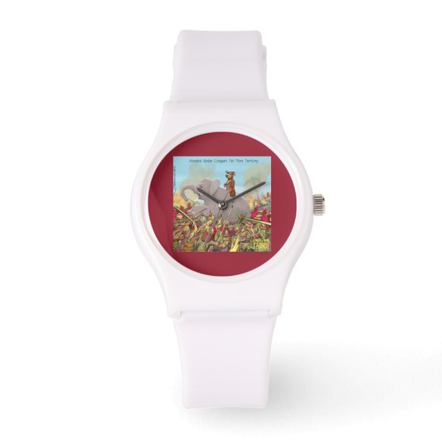 Funny Hannibal The Conqueror Womens Silocon Watch (Front)