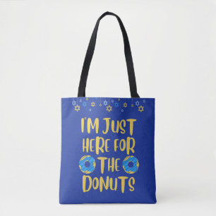 Funny Hannukah Doughnut Tote Bag