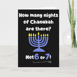Funny Hanukkah 67 Meme Teacher How Many Nights Of  Card