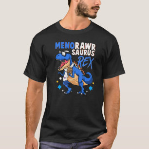 Funny Hanukkah Jewish Dinosaur Hanukkah T-Rex Boys T-Shirt