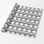 Funny Hanukkah menorah lit af xmas Wrapping Paper<br><div class="desc">Funny Hanukkah menorah lit af xmas</div>