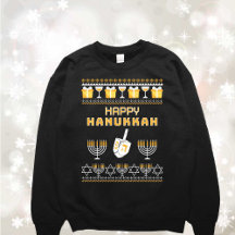 Funny Hanukkah Ugly Sweater Sweatshirt