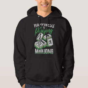 Funny Happiness Is Playing Mahjong With The Girls Hoodie