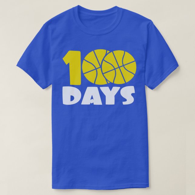 Funny Happy 100 Days of School Soccer T-Shirt (Design Front)