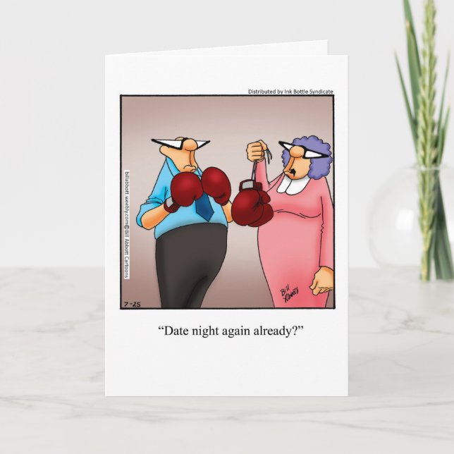 Funny Happy Anniversary Humour Greeting Card (Front)