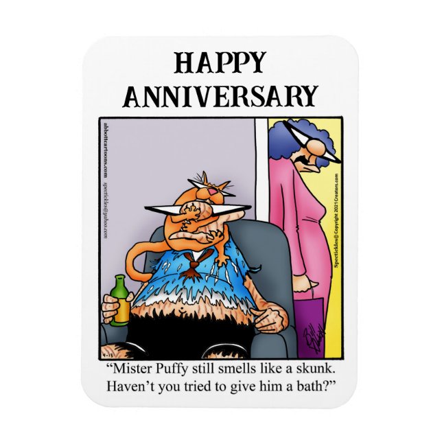 Funny Happy Anniversary Magnet Gift (Vertical)