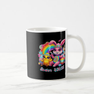 Funny Happy April 20 2025 Easter Bunny Chick Cute  Coffee Mug