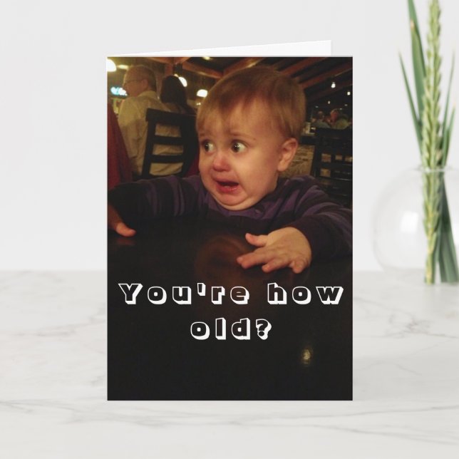 Funny Happy Birthday card (Front)