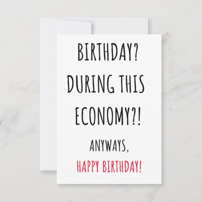 Funny Happy Birthday card (Front)