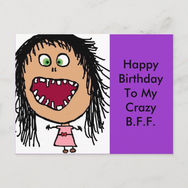 Funny Happy Birthday Card (Front)