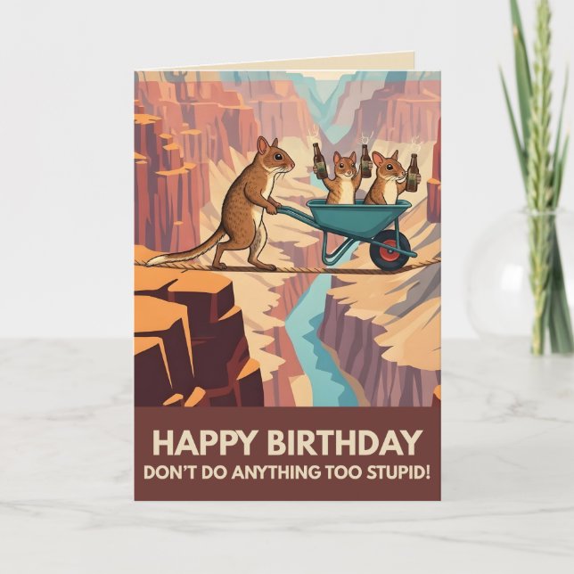Funny Happy Birthday card (Front)