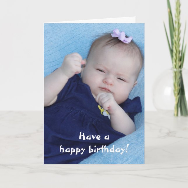 Funny Happy Birthday Card (Front)