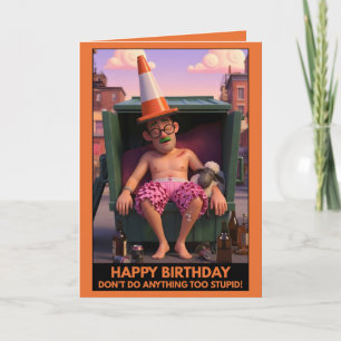 Funny Happy Birthday card