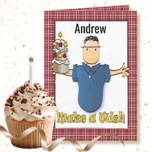 Funny Happy Birthday Card for Him