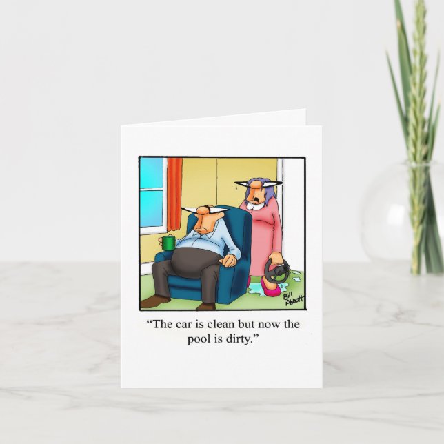 Funny Happy Birthday Card For Him (Front)