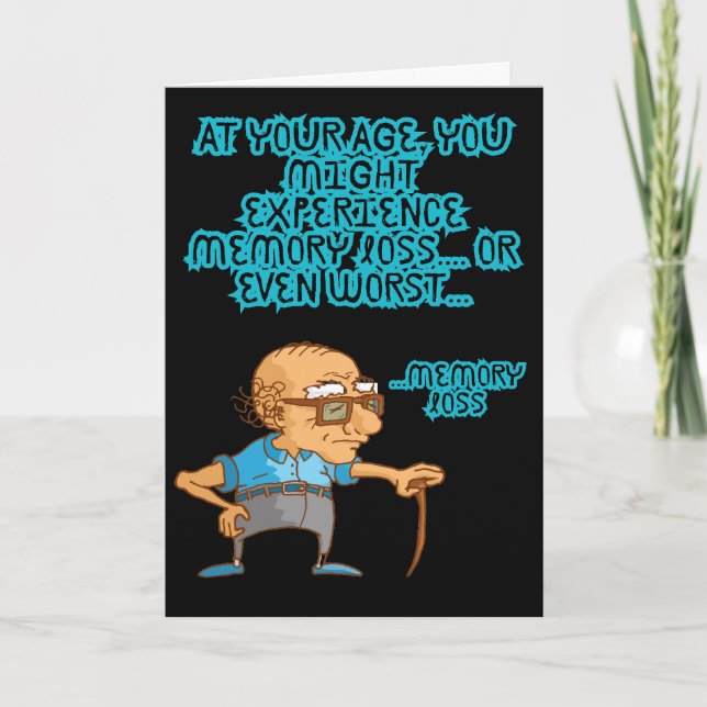 Funny Happy Birthday Card Humour Greeting  (Front)