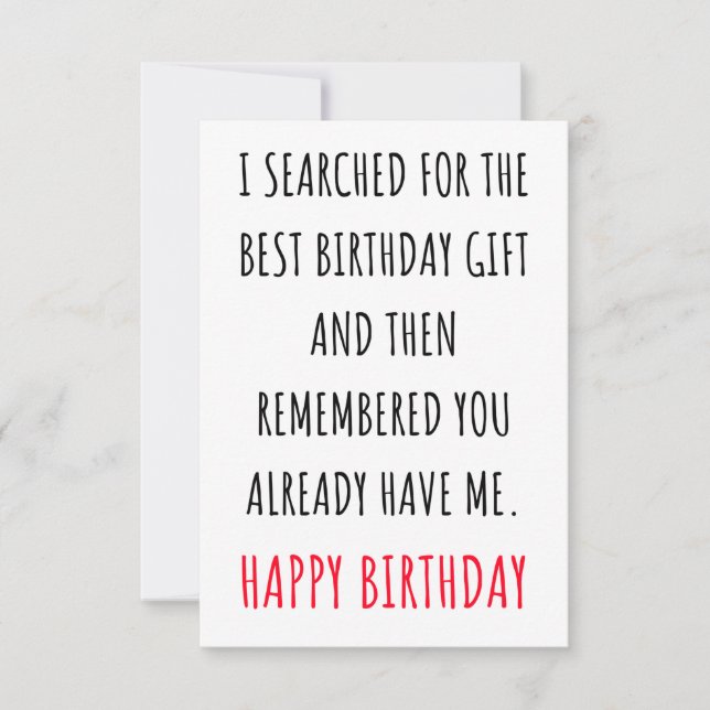 Funny Happy Birthday card ideas for him & her (Front)