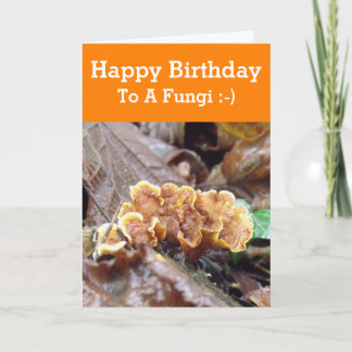 Funny Happy Birthday Card To A Fun Guy Fungi