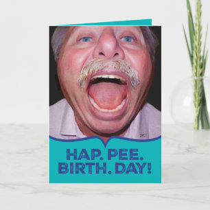 Funny Happy Birthday for Older Semi Deaf Folks Card