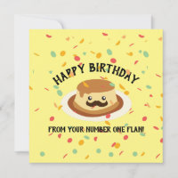 Funny Happy Birthday from Your Number One Flan