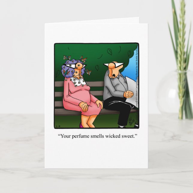 Funny Happy Birthday Humour Greeting Card (Front)