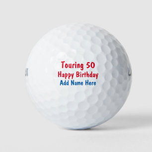 FUNNY Happy Birthday Tour Golf Balls
