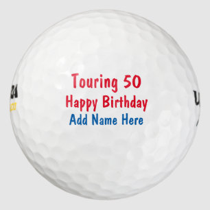 FUNNY Happy Birthday Tour Golf Balls
