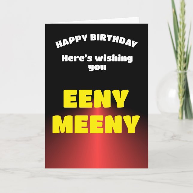 funny happy birthday wish card (Front)