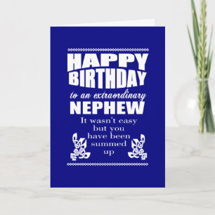 funny happy birthday wish nephew card