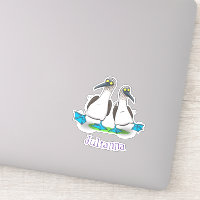 Funny, happy blue footed boobies dancing cartoon