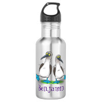 Funny, happy blue footed boobies dancing cartoon