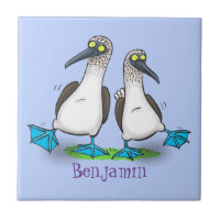 Funny, happy blue footed boobies dancing cartoon