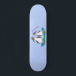 Funny, happy blue footed boobies dancing cartoon skateboard<br><div class="desc">We love blue footed boobies! These comical goofy sea birds with their bright blue webbed feet are just fun! All drawn in cartoon style!</div>