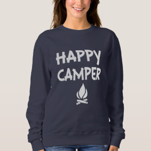 Funny Happy Camper women's sweater
